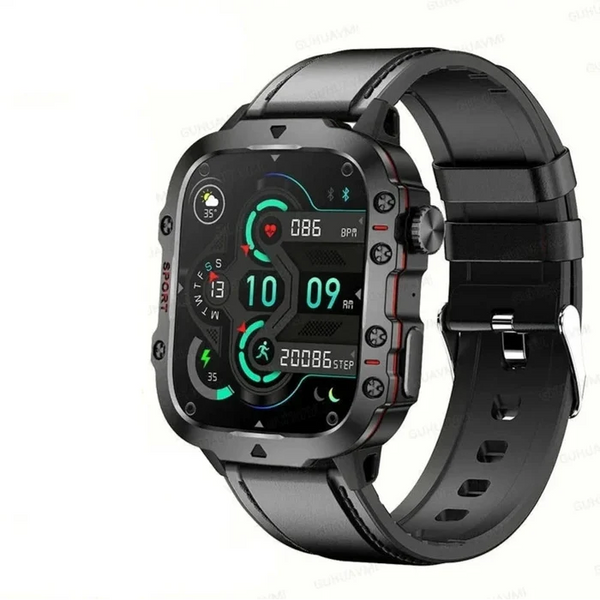 Montre intelligente GPS militaire robuste pour hommes