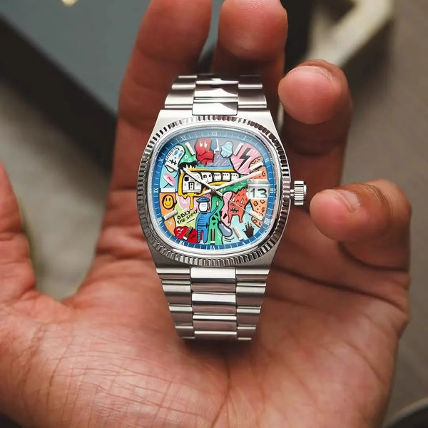 SQUARE Montre à Quartz étanche pour hommes