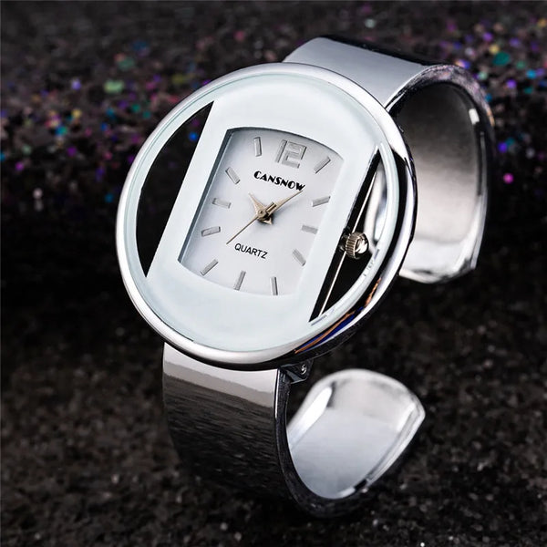 CANSNOW montre pour femmes mode Bracelet en acier léger