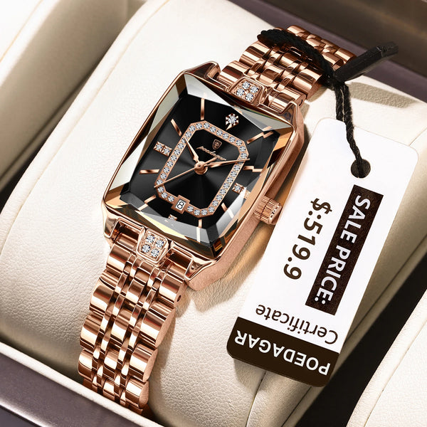 Montre-bracelet POEDAGAR RELOJ rectangulaire pour femme