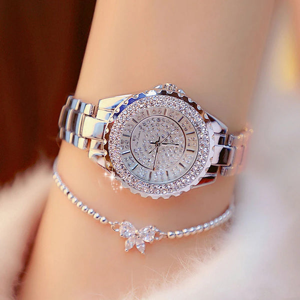 BS Montre diamant pour femmes