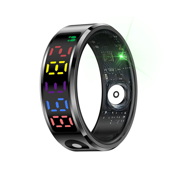Anneau intelligent VORTEX R12 en acier inoxydable avec écran tactile