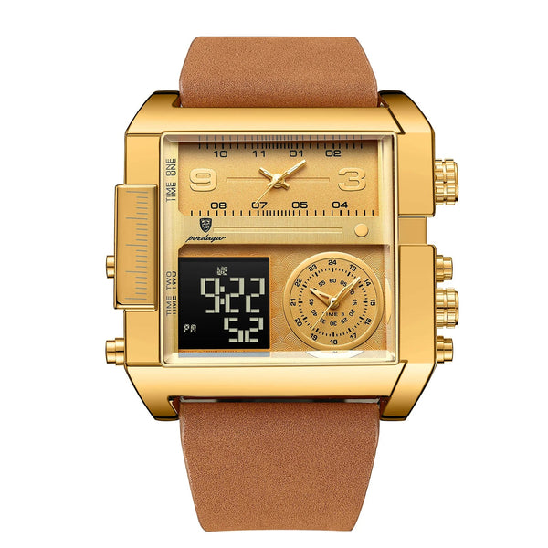 POEDAGAR RECTANGLE montre pour hommes