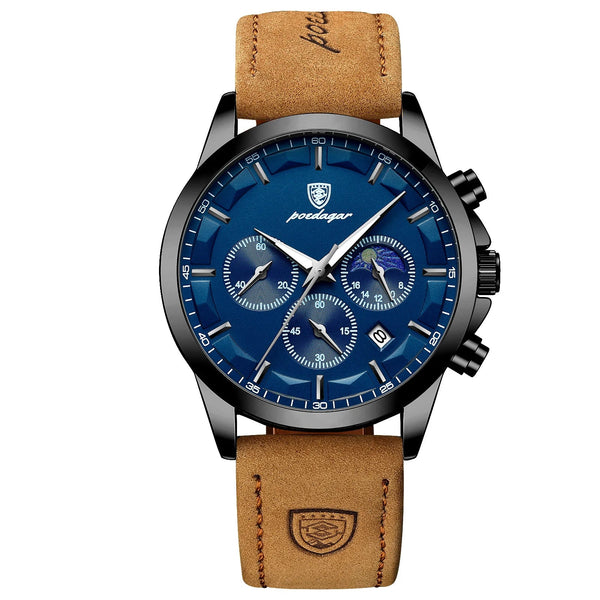 POEDAGAR QUARTZ montre hommes de luxe sport