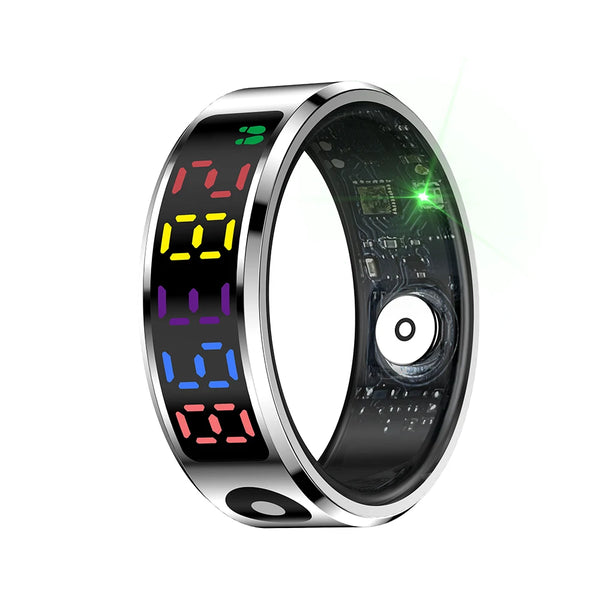 Anneau intelligent VORTEX R12 en acier inoxydable avec écran tactile
