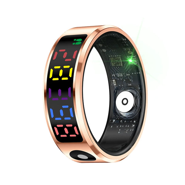 Anneau intelligent VORTEX R12 en acier inoxydable avec écran tactile