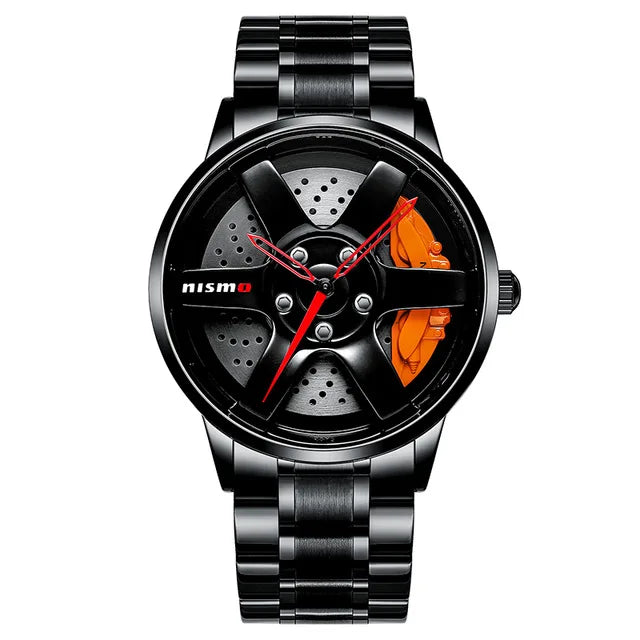 Montre NIBOSI étanche en acier inoxydable avec cadran creux pour homme