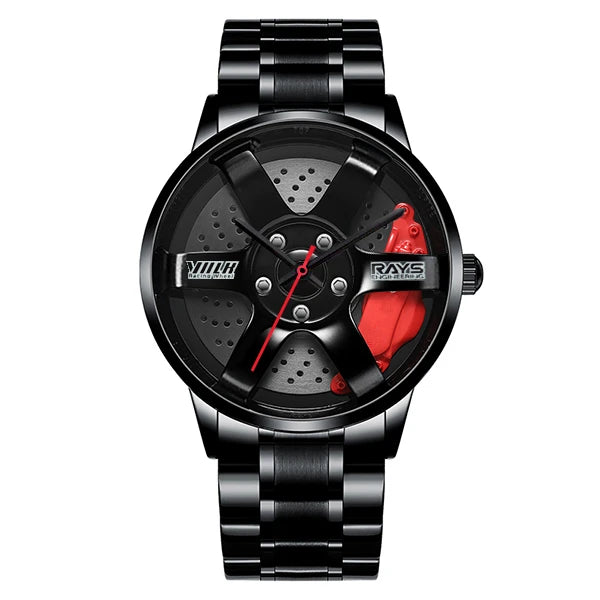 Montre NIBOSI étanche en acier inoxydable avec cadran creux pour homme