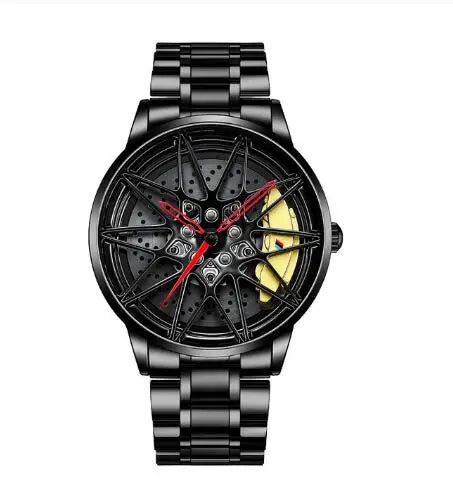 Montre NIBOSI étanche en acier inoxydable avec cadran creux pour homme