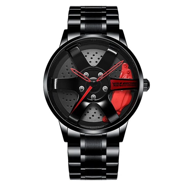 Montre NIBOSI étanche en acier inoxydable avec cadran creux pour homme