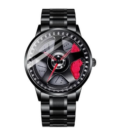 Montre NIBOSI étanche en acier inoxydable avec cadran creux pour homme