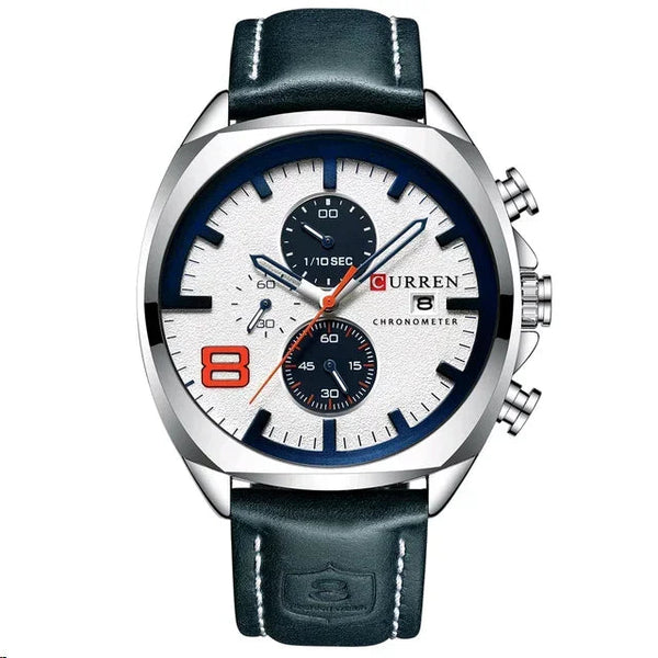 CURREN 8324 montre cuir décontracté hommes