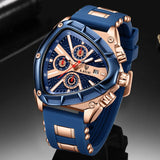 LIGE Montre-bracelet militaire étanche pour homme