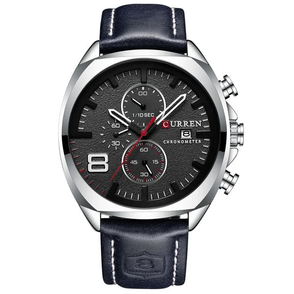 CURREN 8324 montre cuir décontracté hommes