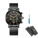 Montre-bracelet HANNAH MARTIN en acier inoxydable pour homme