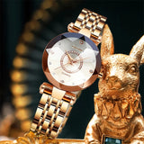 SENO Montre bracelet en cristal pour femmes