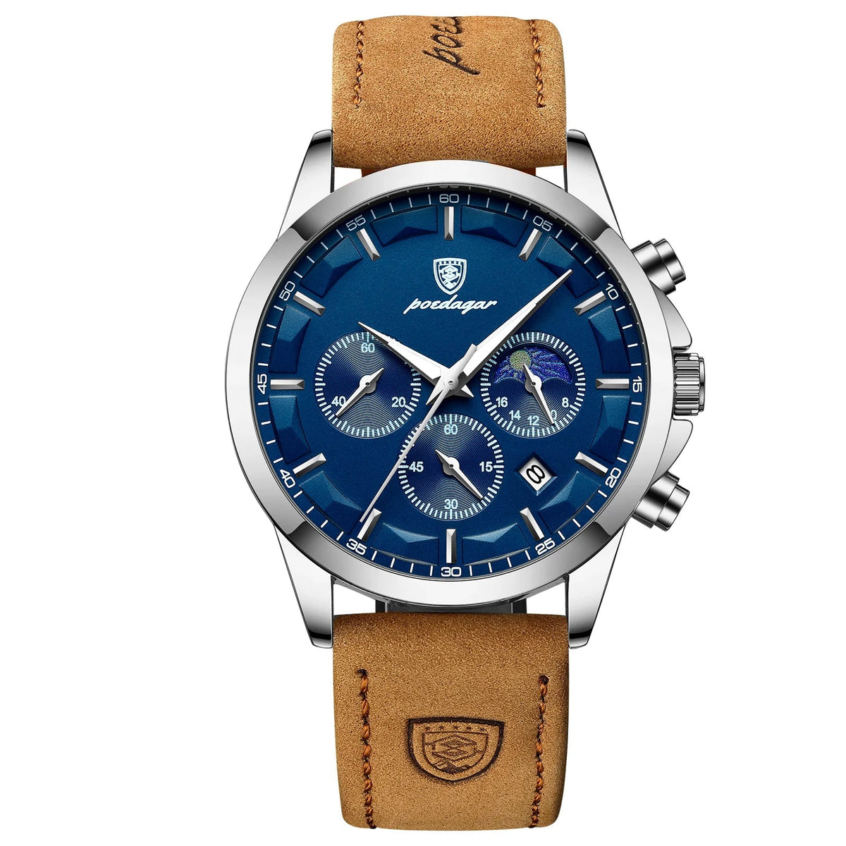 POEDAGAR QUARTZ montre hommes de luxe sport