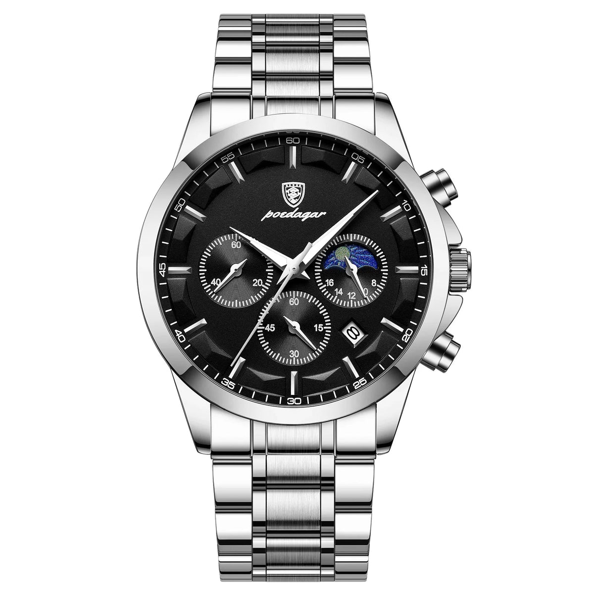 POEDAGAR QUARTZ montre hommes de luxe sport