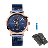 Montre-bracelet HANNAH MARTIN en acier inoxydable pour homme