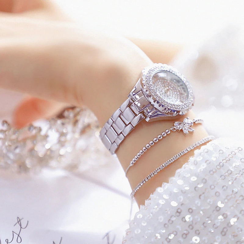 BS Montre diamant pour femmes