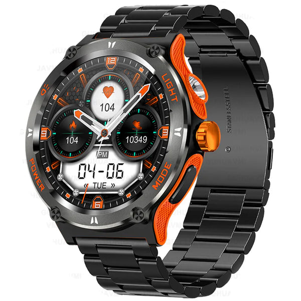 Montre intelligente Orion Flash étanche avec lampe de poche pour homme